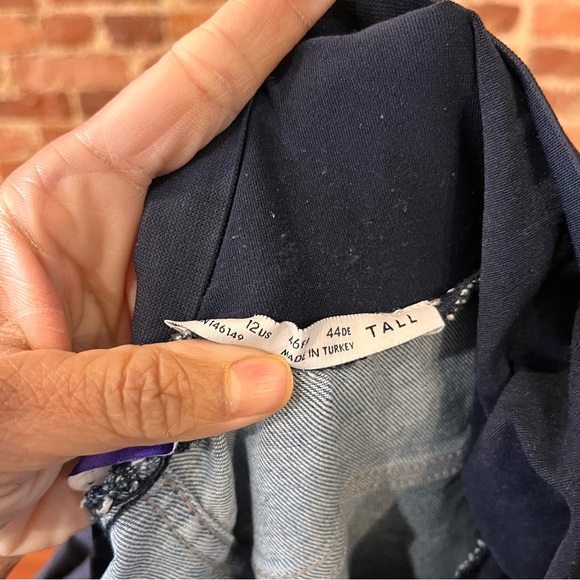 Seraphine Over Bump Super-Skinny Maternity Jeans Size 12 Tall Blue Maternity - Picture 3 of 7